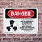 Signmission Radiation & Laser Sign, 7 in H x 10 in W, Plastic, Rectangle OS-2PACK-DS-P-710-L-2526 - alternate 3